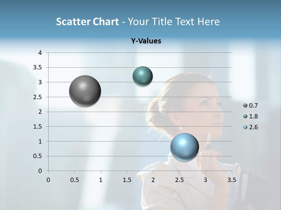 A Woman Smoking A Cigarette In A City PowerPoint Template