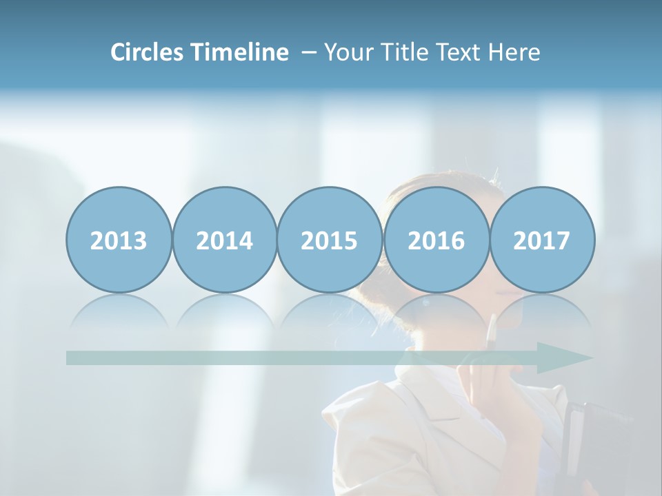 A Woman Smoking A Cigarette In A City PowerPoint Template