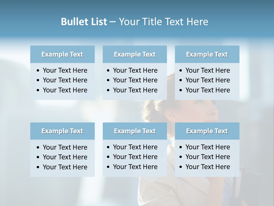 A Woman Smoking A Cigarette In A City PowerPoint Template