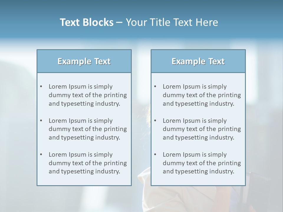 A Woman Smoking A Cigarette In A City PowerPoint Template