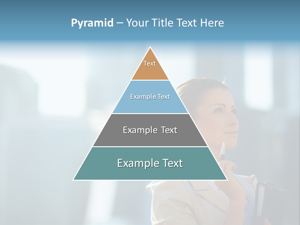 A Woman Smoking A Cigarette In A City PowerPoint Template