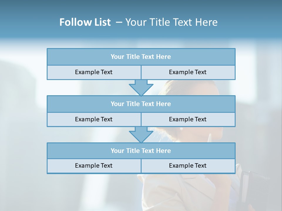 A Woman Smoking A Cigarette In A City PowerPoint Template