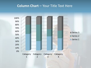 A Woman Smoking A Cigarette In A City PowerPoint Template