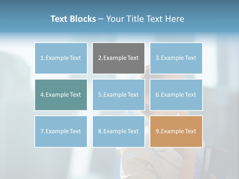 A Woman Smoking A Cigarette In A City PowerPoint Template