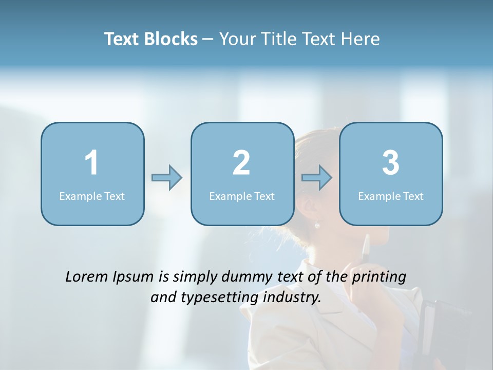 A Woman Smoking A Cigarette In A City PowerPoint Template