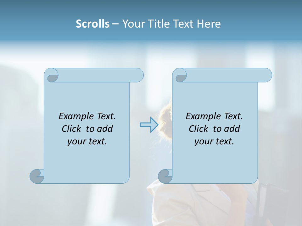 A Woman Smoking A Cigarette In A City PowerPoint Template