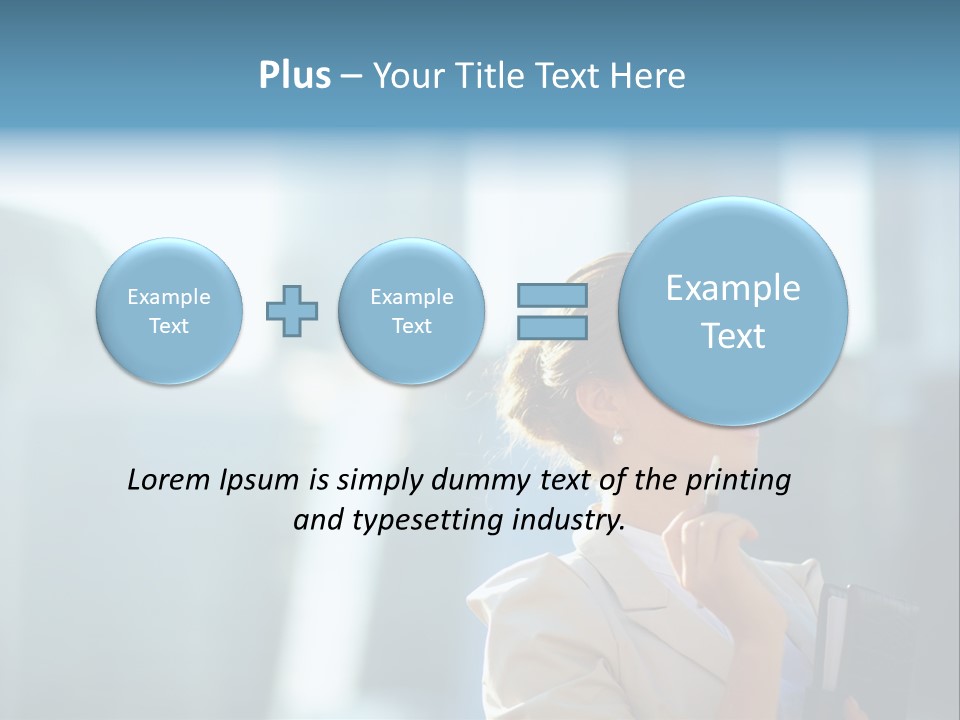 A Woman Smoking A Cigarette In A City PowerPoint Template