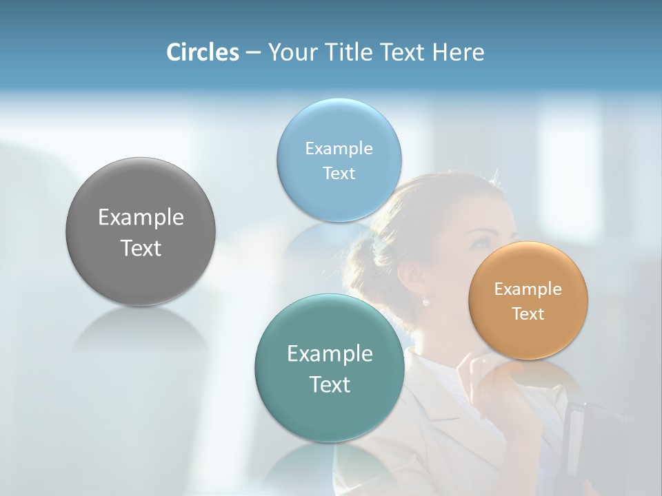 A Woman Smoking A Cigarette In A City PowerPoint Template