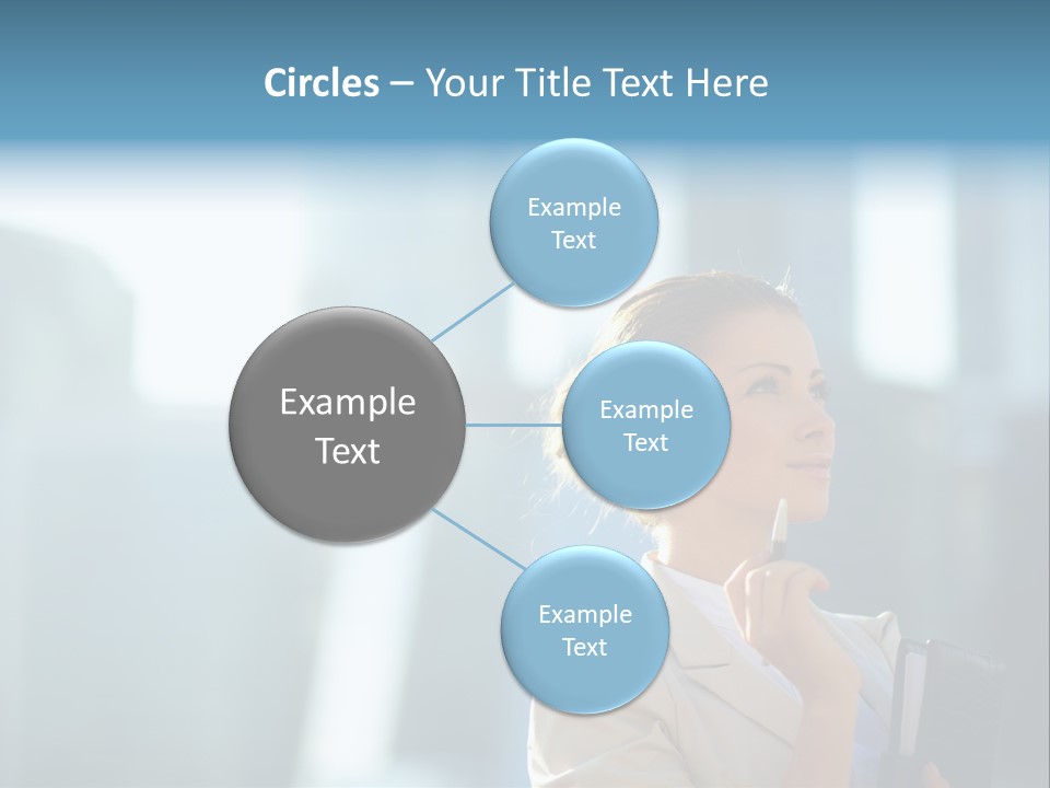 A Woman Smoking A Cigarette In A City PowerPoint Template