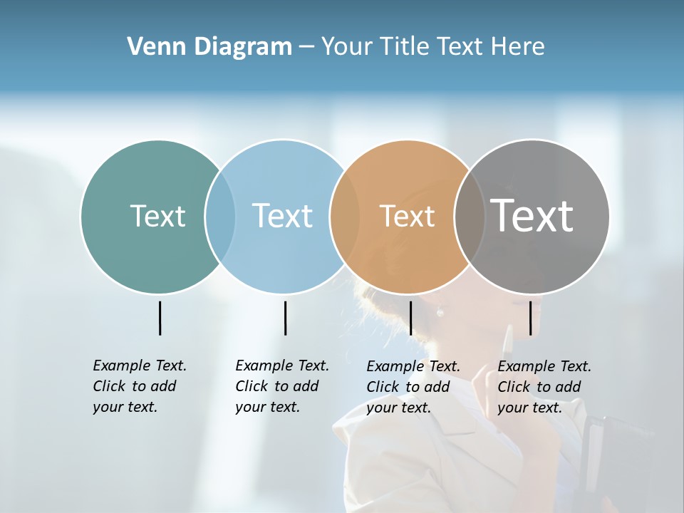 A Woman Smoking A Cigarette In A City PowerPoint Template