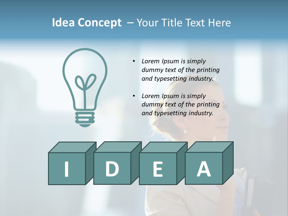 A Woman Smoking A Cigarette In A City PowerPoint Template