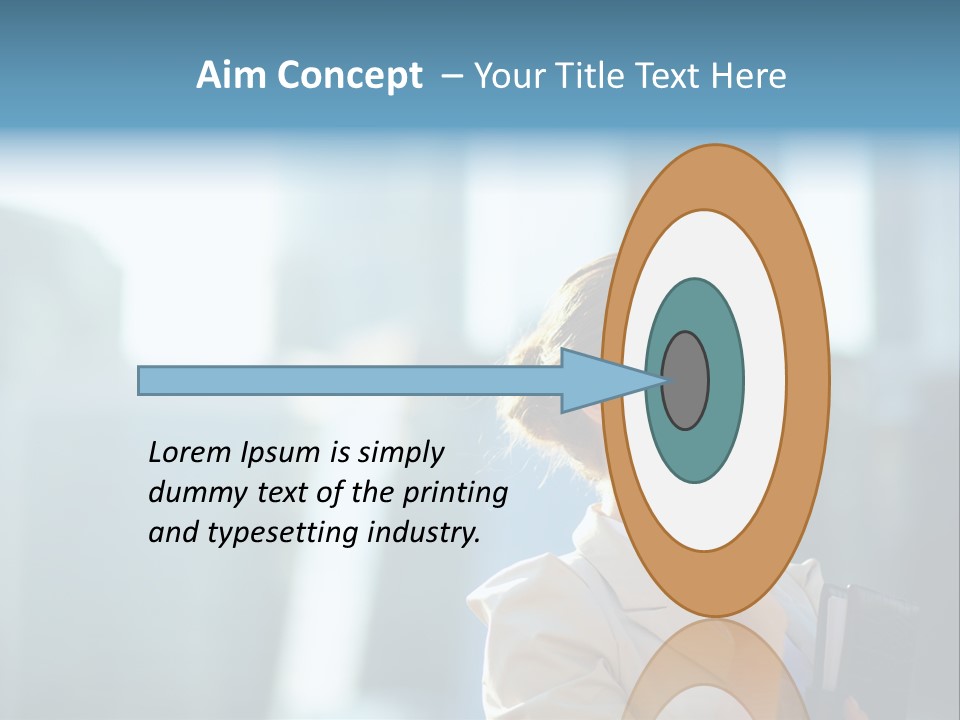 A Woman Smoking A Cigarette In A City PowerPoint Template