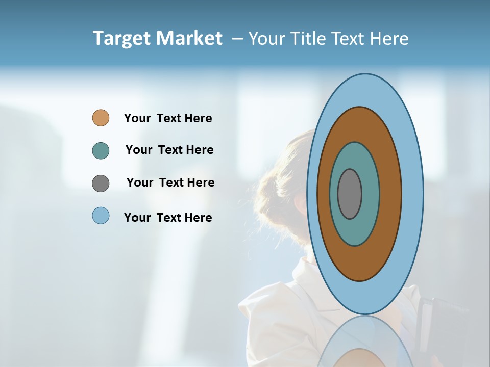 A Woman Smoking A Cigarette In A City PowerPoint Template