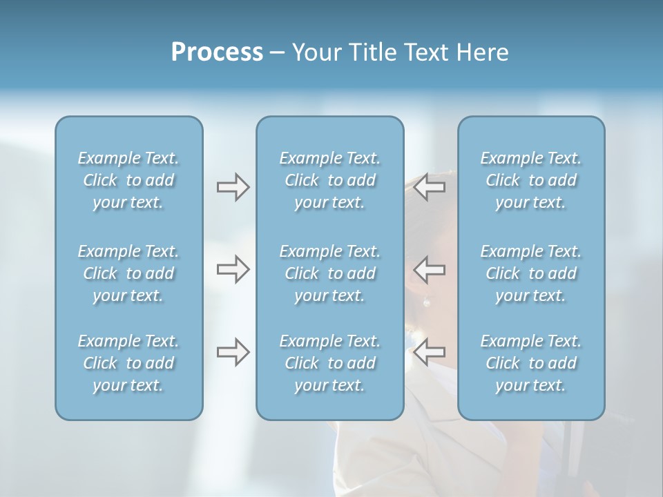 A Woman Smoking A Cigarette In A City PowerPoint Template