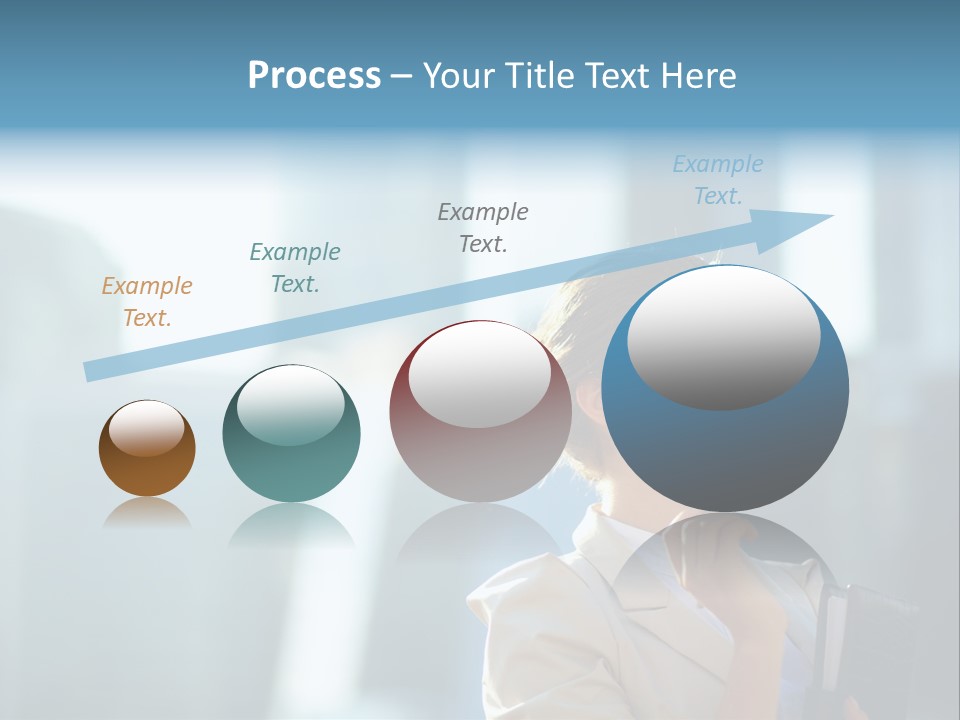 A Woman Smoking A Cigarette In A City PowerPoint Template