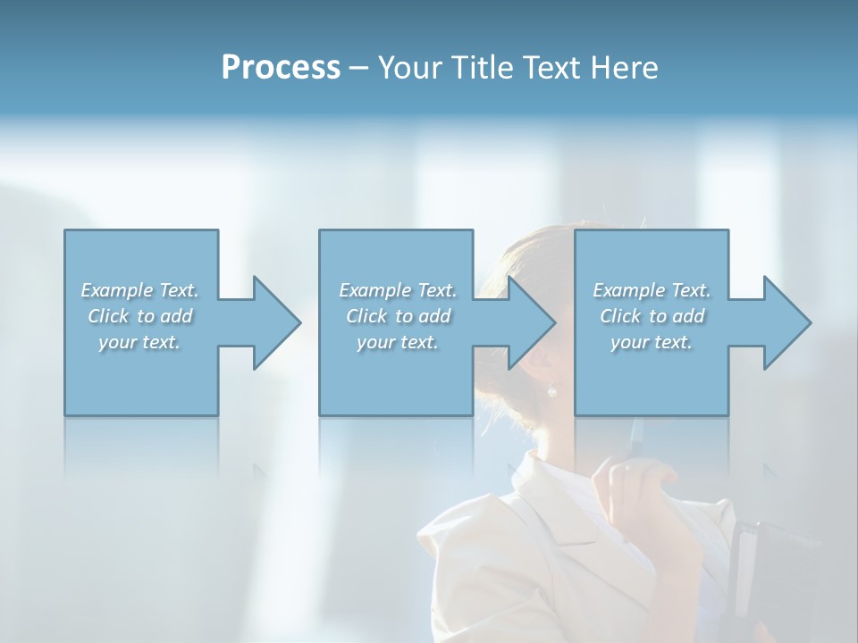 A Woman Smoking A Cigarette In A City PowerPoint Template