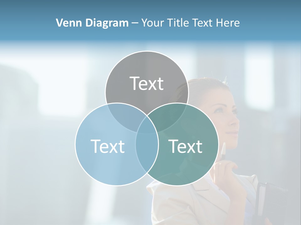 A Woman Smoking A Cigarette In A City PowerPoint Template