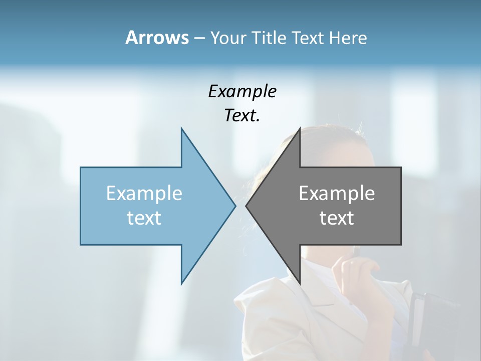 A Woman Smoking A Cigarette In A City PowerPoint Template