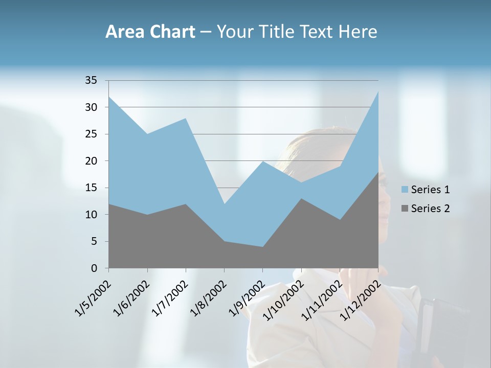 A Woman Smoking A Cigarette In A City PowerPoint Template