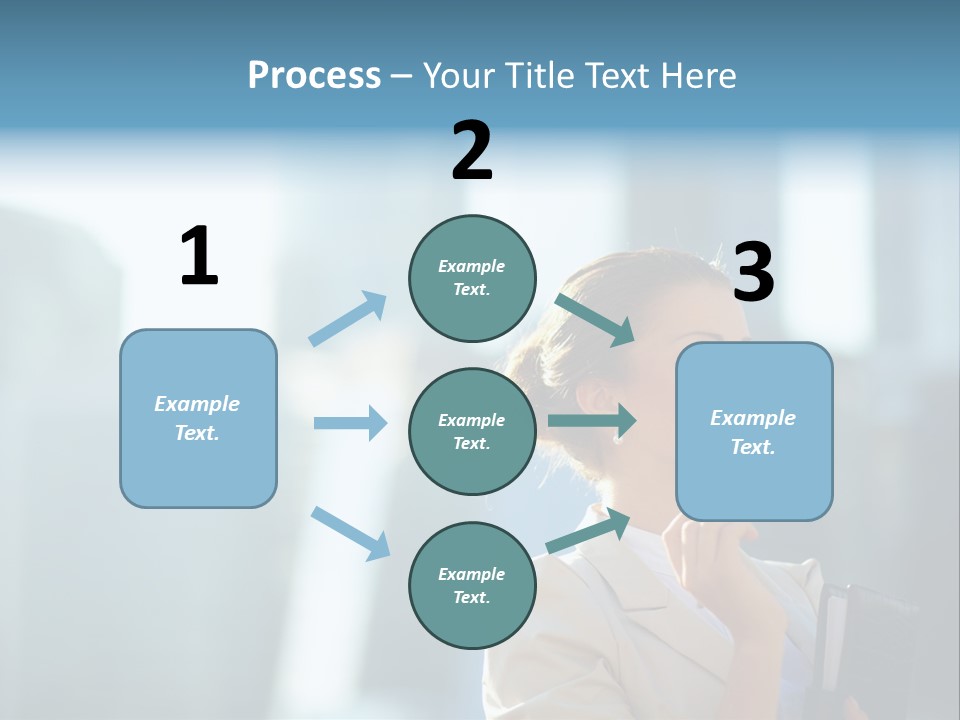 A Woman Smoking A Cigarette In A City PowerPoint Template