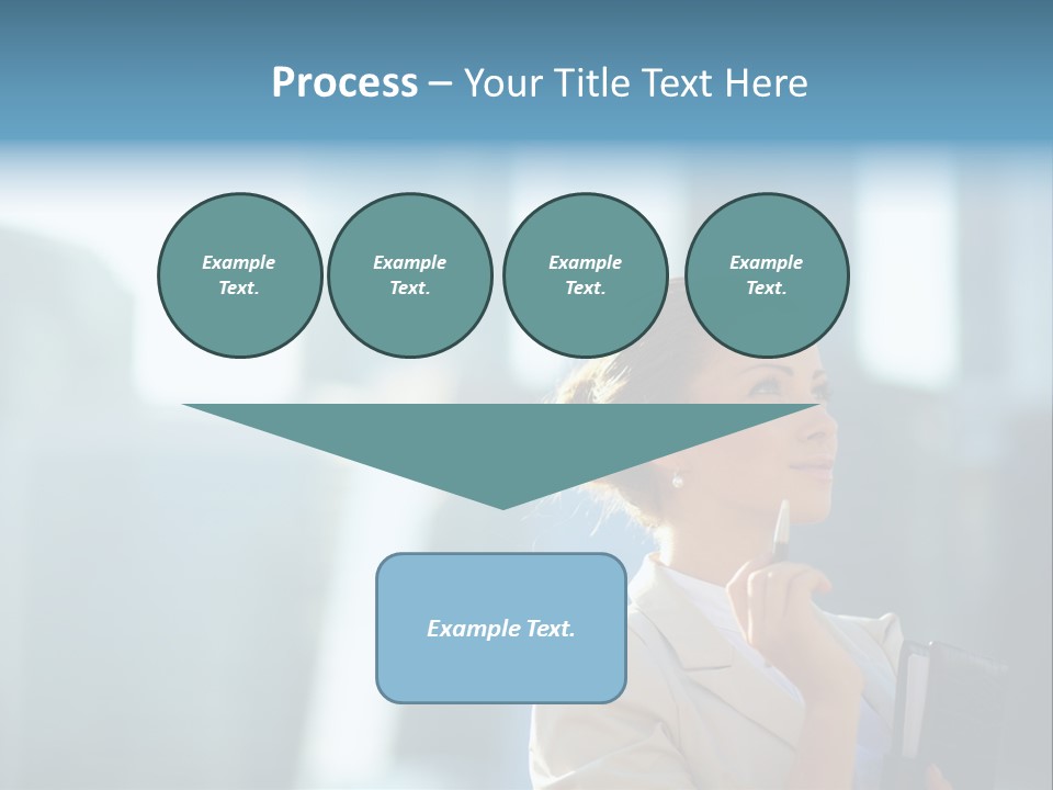 A Woman Smoking A Cigarette In A City PowerPoint Template