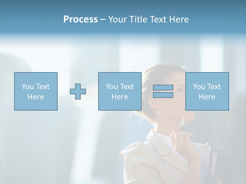 A Woman Smoking A Cigarette In A City PowerPoint Template