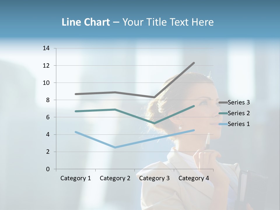 A Woman Smoking A Cigarette In A City PowerPoint Template