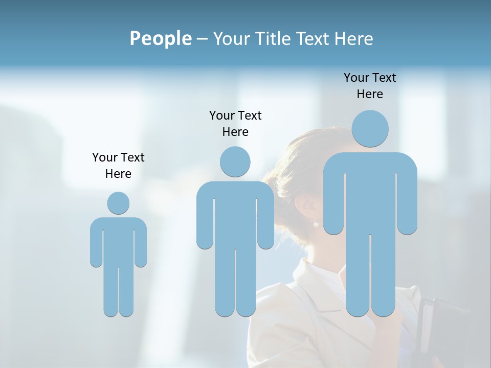 A Woman Smoking A Cigarette In A City PowerPoint Template