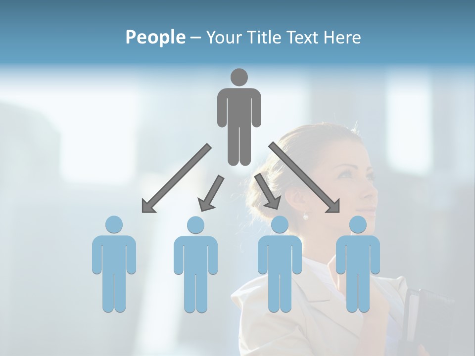 A Woman Smoking A Cigarette In A City PowerPoint Template