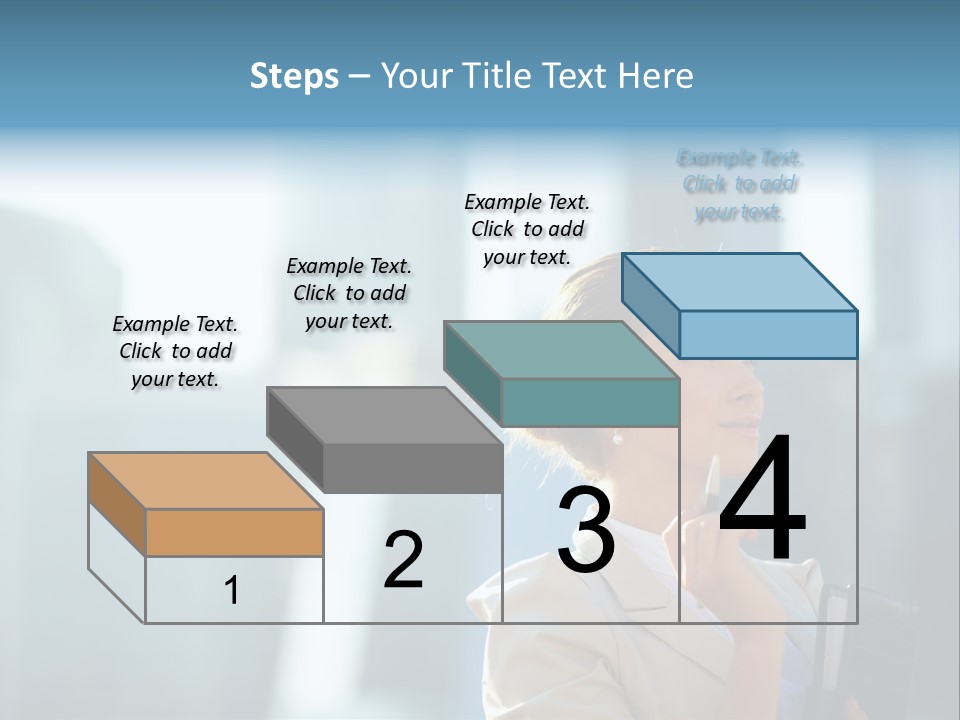 A Woman Smoking A Cigarette In A City PowerPoint Template