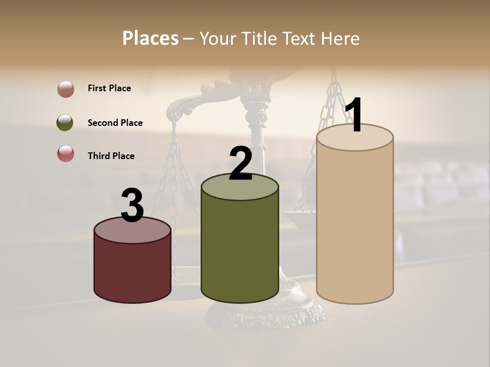 Weight Liberty Courtroom PowerPoint Template