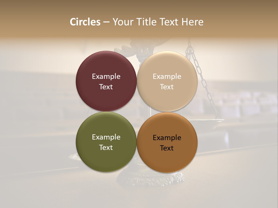 Weight Liberty Courtroom PowerPoint Template