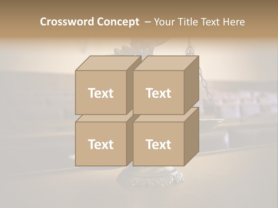 Weight Liberty Courtroom PowerPoint Template