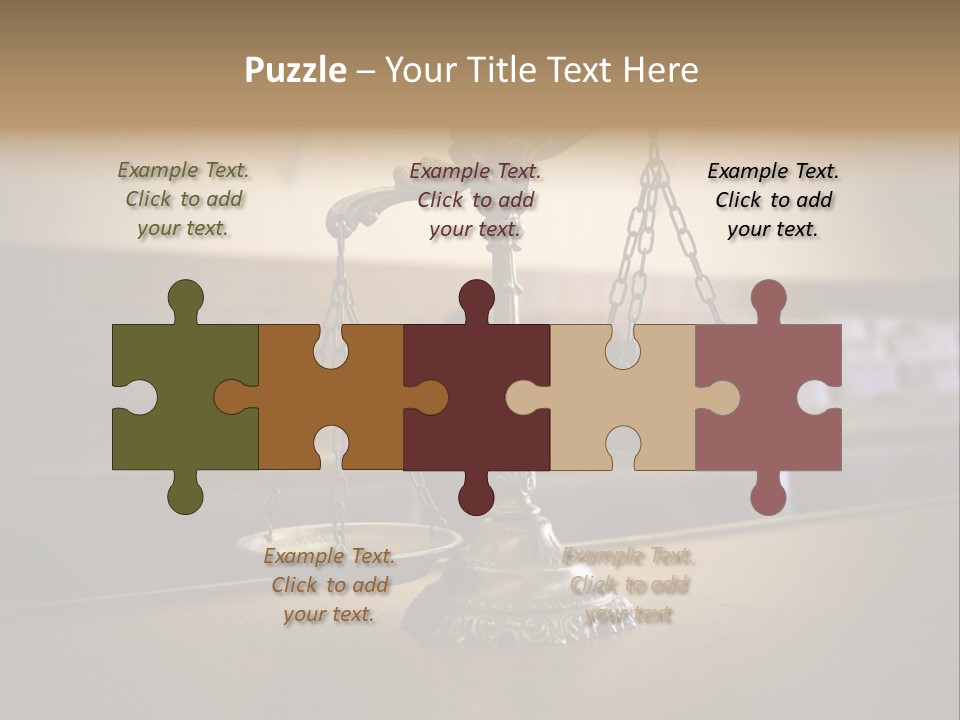 Weight Liberty Courtroom PowerPoint Template