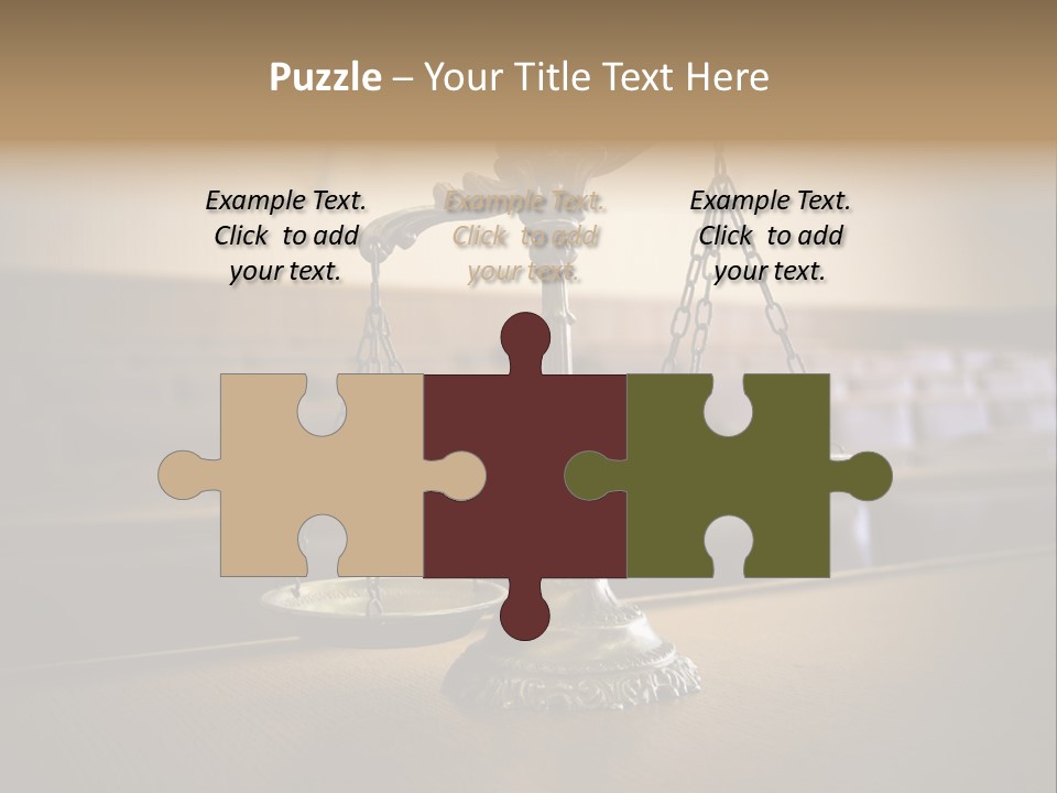 Weight Liberty Courtroom PowerPoint Template