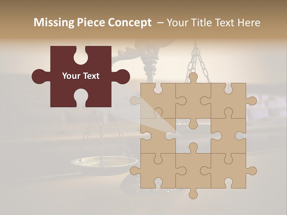 Weight Liberty Courtroom PowerPoint Template