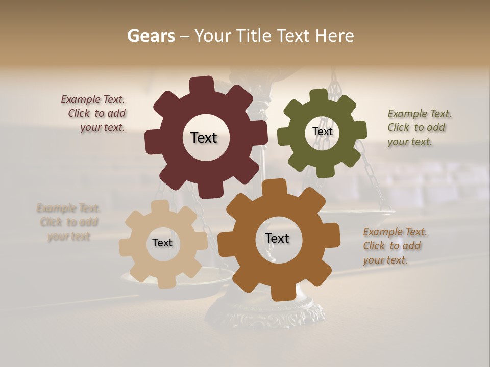 Weight Liberty Courtroom PowerPoint Template