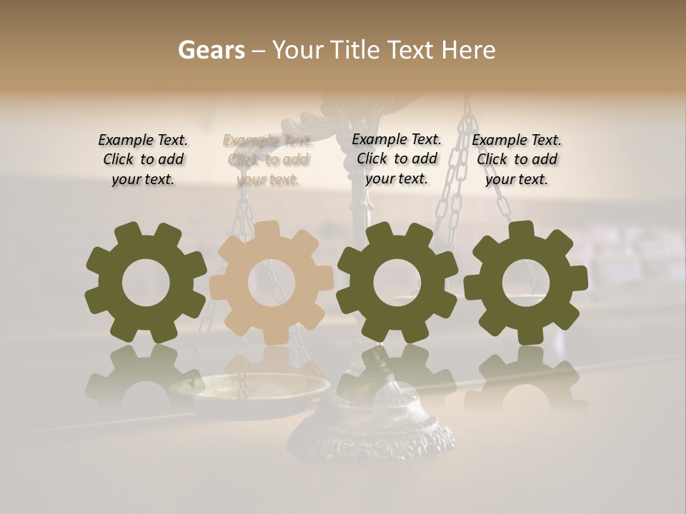 Weight Liberty Courtroom PowerPoint Template