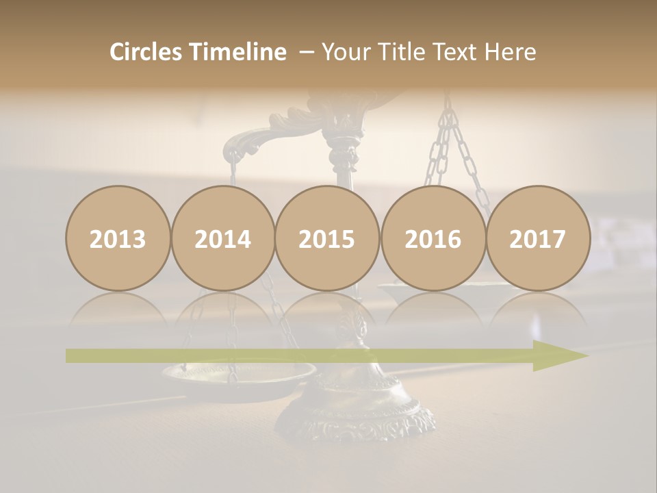 Weight Liberty Courtroom PowerPoint Template