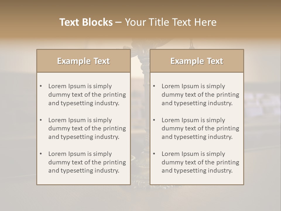 Weight Liberty Courtroom PowerPoint Template