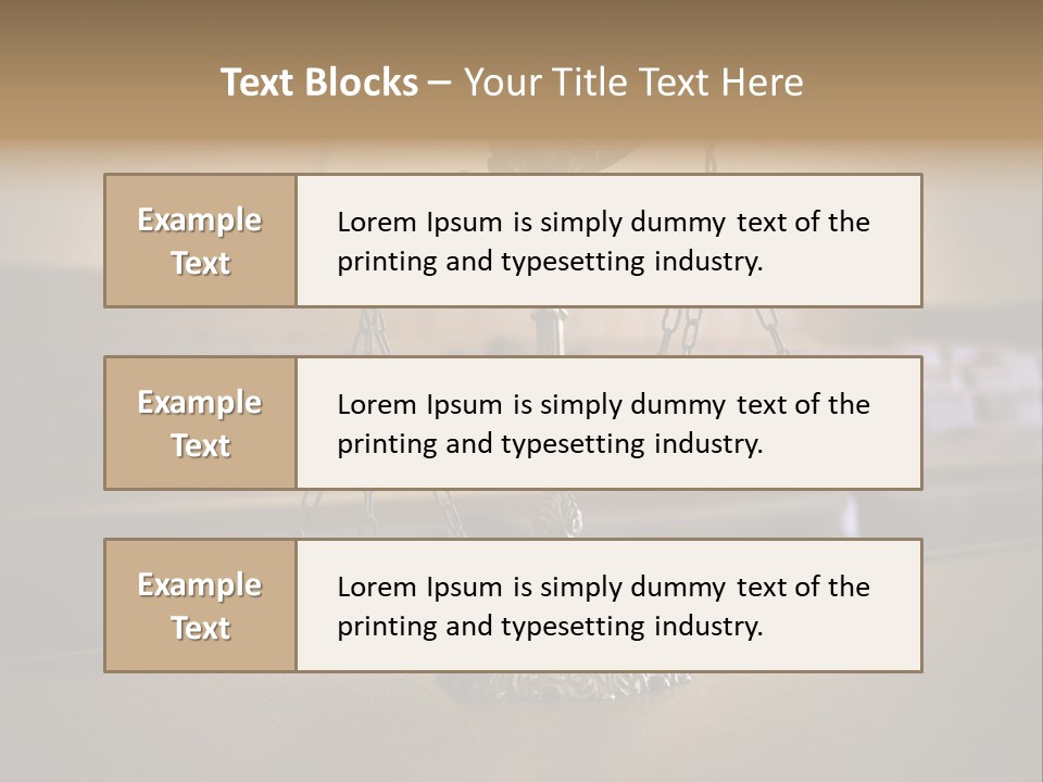 Weight Liberty Courtroom PowerPoint Template