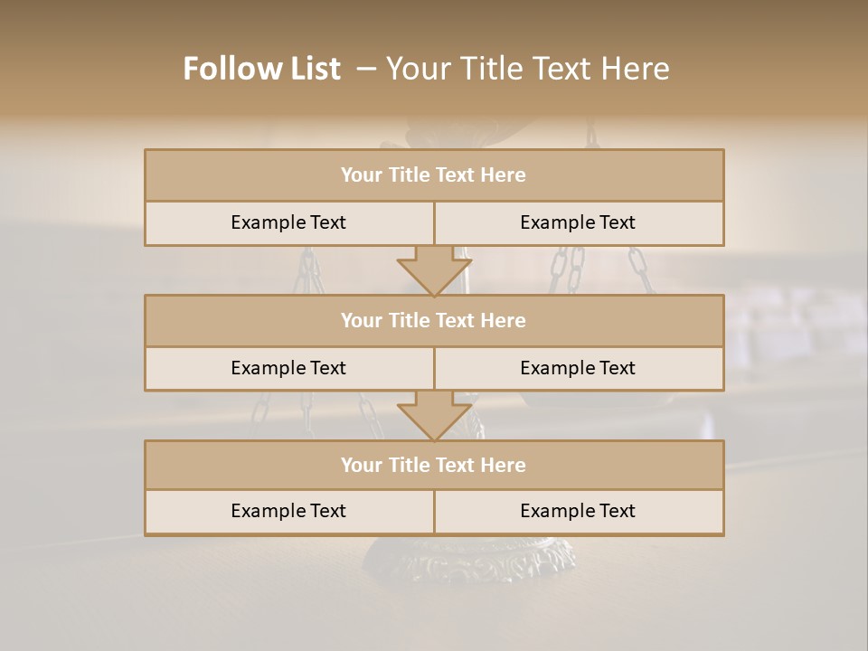 Weight Liberty Courtroom PowerPoint Template