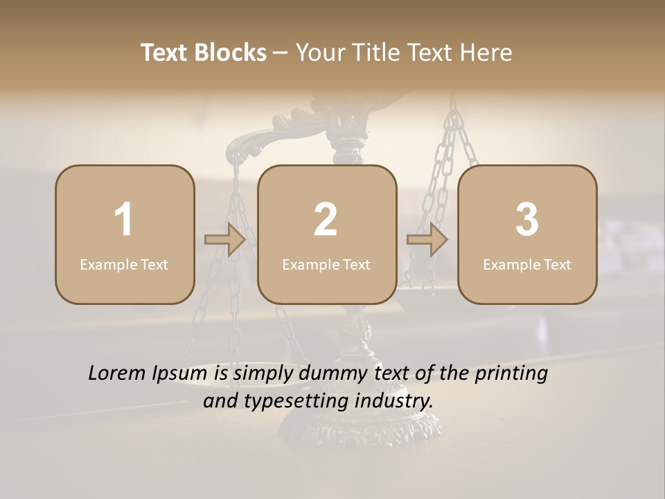 Weight Liberty Courtroom PowerPoint Template