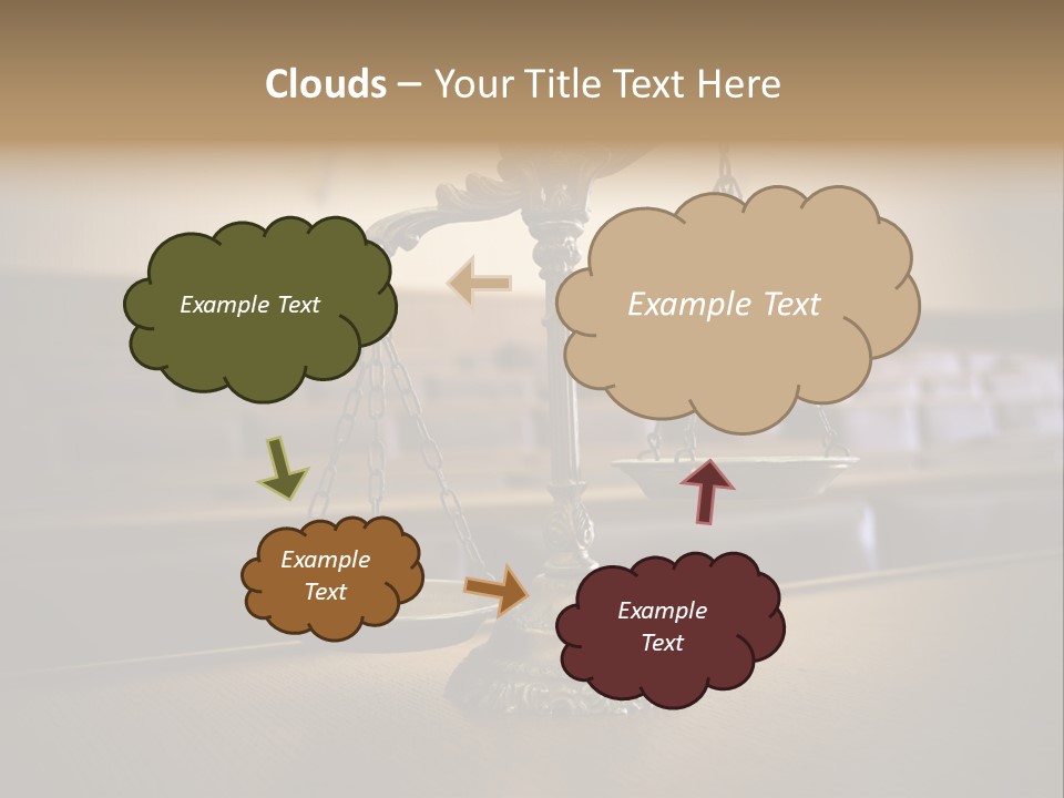 Weight Liberty Courtroom PowerPoint Template