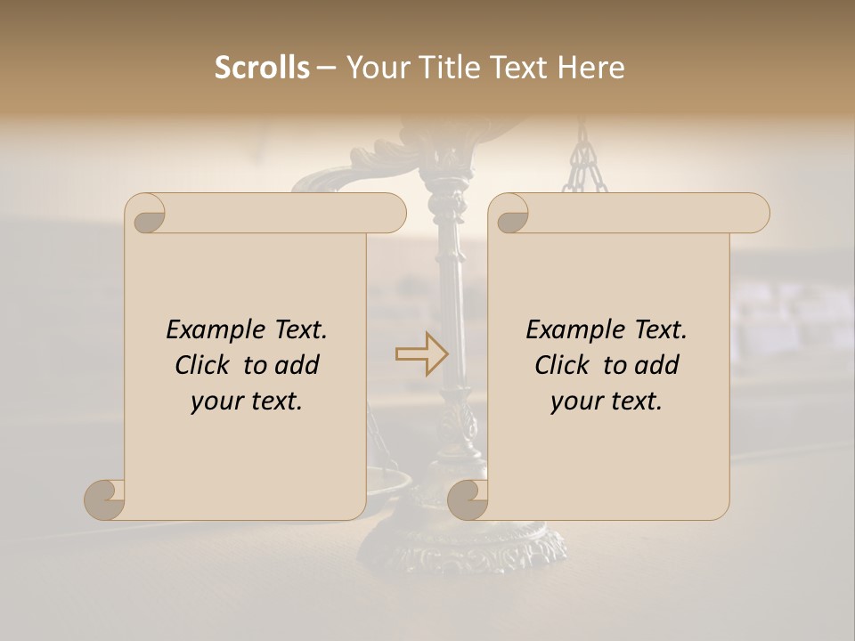 Weight Liberty Courtroom PowerPoint Template