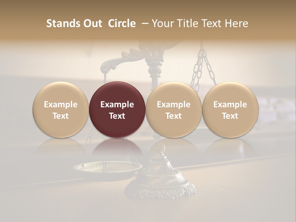Weight Liberty Courtroom PowerPoint Template