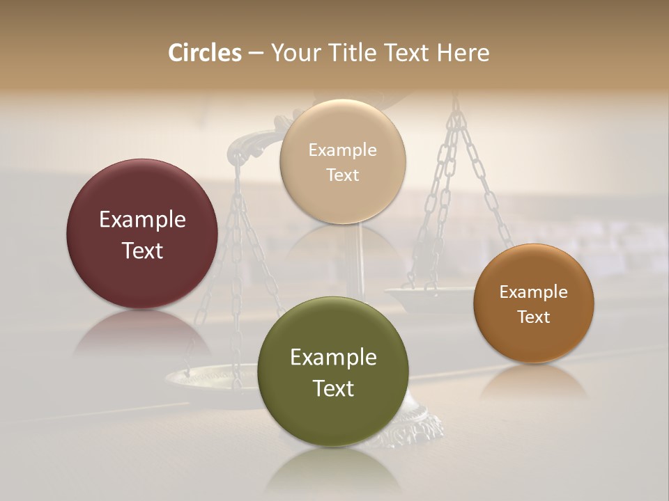 Weight Liberty Courtroom PowerPoint Template