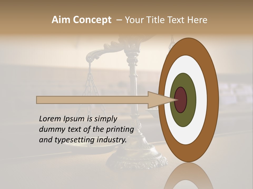 Weight Liberty Courtroom PowerPoint Template