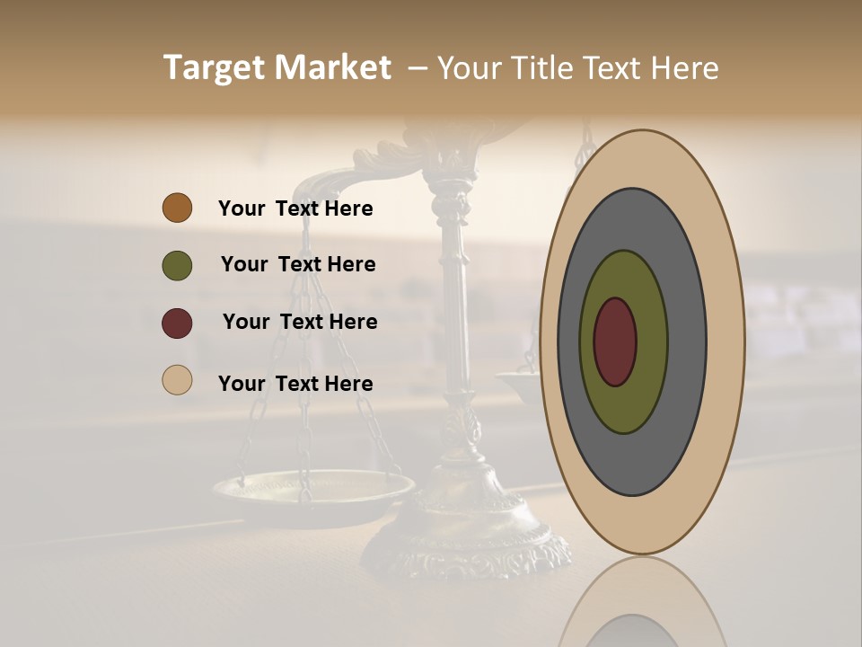 Weight Liberty Courtroom PowerPoint Template