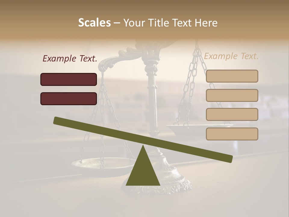 Weight Liberty Courtroom PowerPoint Template